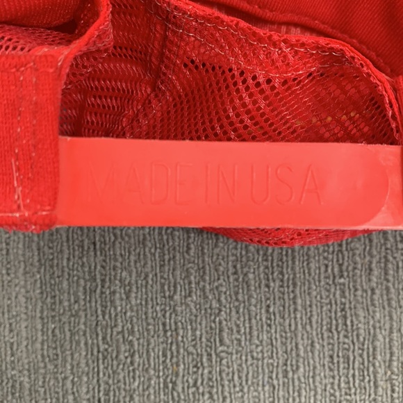 Vintage Guardian Auburn Trucker Hat Mens OSFA Red White Mesh Back Snapback P Cap - Picture 14 of 14